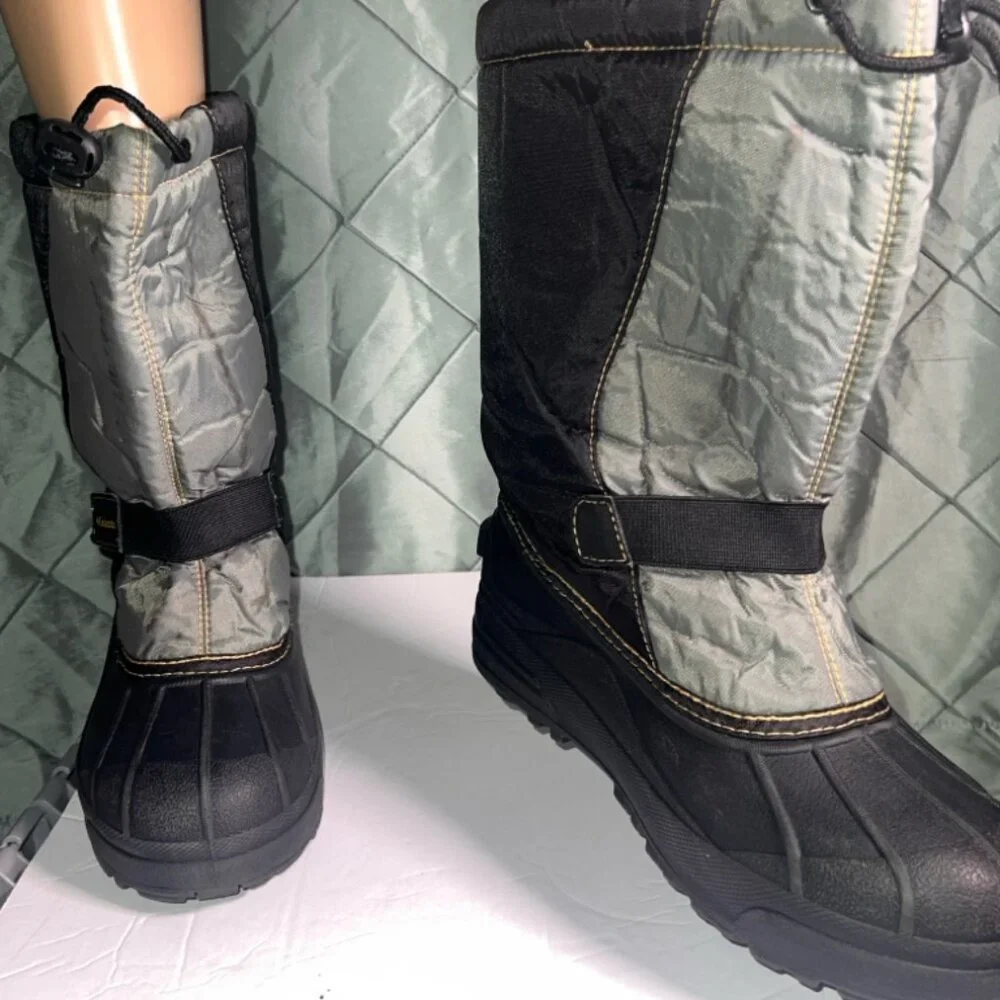 Columbia YC1145-013 Boots Powderbug Plus Black Treasure Kids‎ Size 7